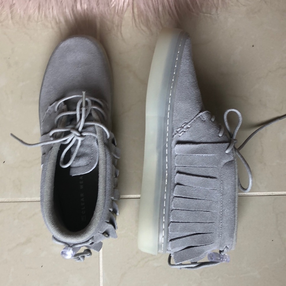 Clear Weather Mocassin Grey Suede Skate Shoe NEW